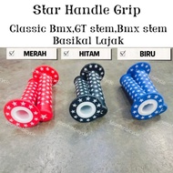 Star Handle Grip-Classic BMX Handle Grip untuk GT stem Dan BMX stem Riding-STAR BMX HANDLE GRIP BINTANG Basikal Lajak