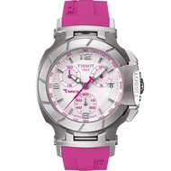 READY STOCK Tissot T-RACE White Dial Pink Rubber Ladies Watch T048.217.17.017.01 (FREE ENGRAVE NAME)
