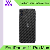 Back Carbon Fiber Screen Protector Film For Apple Iphone 11 Pro Max (Not Tempered Glass)