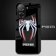 Case For Poco C71 - Casing Glass Kaca Poco C71 - Softcase Glass Kaca Poco C71