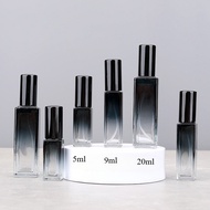 5ml 9ml 20ml Gradient Ink Blue Glass Perfume Spray Bottle Portable Empty Refillable Cosmetic Sample