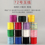 72#项链线 One Yuan Two Meters Elastic Braided Jade Thread Bracelet DIY Jewelry Accessories Red String 0