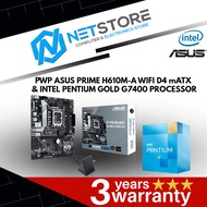 PWP ASUS PRIME H610M-A WIFI D4 mATX & INTEL PENTIUM GOLD G7400 PROCESSOR