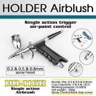 順豐速遞包郵 | 全新 🖍 HOLDER Airbrush 🖍 HD-116B 單動式 噴筆連氣壓調節 0.3/0.5/0.8mm噴嘴 模型制作 高達噴油 高清化妝
