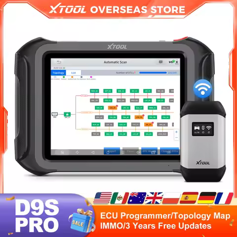 XTOOL D9S PRO D9SPRO WIFI Diagnostic Tool ECU Programmer Automotive Scanner Topology Map VAG Guided 