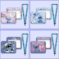 Horizontal Stitch Bus Card Holder Student ID Card Name Tag Meal Card Holder #FT75