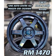 NEW RIM 17 INCH TE37 FOR VIOS YARIS MYVI ALZA WIRA HONDA HATCHBACK CITY JAZZ