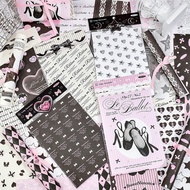 寓见诚品 漫长的邂逅系列-素材纸 创意韩系DIY手账装饰打底纸4款See Eslite's Long Encounter Series-Materialrffgvyt