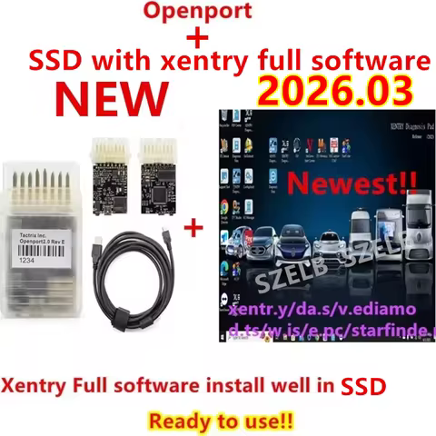 2026.03 Xentry Passthru Full Software with SSD+ Tactrix Openport 2.0 Ready to Use Xentry Diagnostic 
