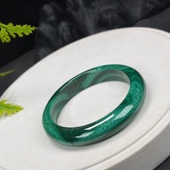 稀有孔雀石手鐲 52MM 高瓷天眼千層 吸收負面能量 療愈好運幸福