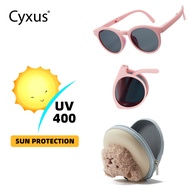 Cyxus Kids Folding Sunglasses Cute Baby Children's Sunglasses UV400 Protection 6022