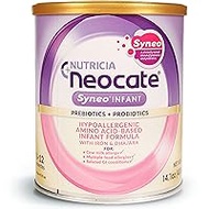 Neocate Syneo Infant - Hypoallergenic, Amino Acid-Based Baby Formula with Prebiotics, Probiotics and DHA/ARA - 14.1 Oz Can (Pack of 1)