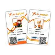 PVC Employee card "Lalamove" id QR CODE Promptpay