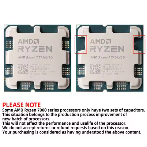 AMD Ryzen 7 7800X3D R7 7800X3D CPU 8-Core 16-Thread 5GHz Unlocked Desktop Processor Socket AM5 Gamin
