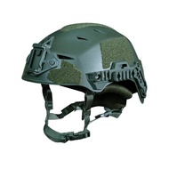 BOOIU Wendy หมวกกันน็อคยุทธวิธีพร้อมรางมัลติฟังก์ชั่นและลูกบิดปรับได้สําหรับกลางแจ้ง Cs Paintball เก