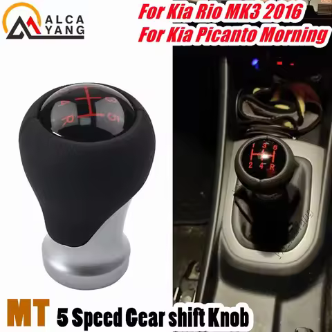 5 Speed Manual Knob Gear shift Lever Handball For Kia Picanto Morning 2012-2015 For Kia Rio MK3 2016