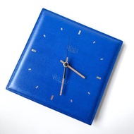 valextra X sato絕版寶藍色真皮掛鐘D17  vintage