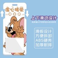 TIF4 Campus Card Holder Long Lanyard Name Tag Tom Cat Mouse and Cat Bank Card Holder EasyCard Holder