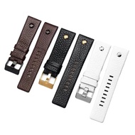 New Fashion Cowhide Watchband with rivet Watch Strap Belt Bracelet for Diesel DZ7313 DZ7333 7322 725
