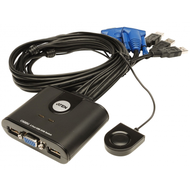 KVM SWITCH ATEN 2 Port USB VGA Cable 90cm.(CS22U)