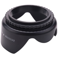 DC-SN HOOD 58Mm Screw Mount Flower Crown Lens Hood Petal Shape for Canon Nikon Tamron Sigma Sony 58M