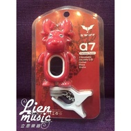 {Leon Musical Instruments} SWIFF a7 Elk Tuner Ukulele Guitar Bass Violin Red