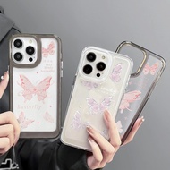 Crystal Butterfly Case For Redmi A5 5A 6A 9T 9A 12C 13C 14C Cute Clear Silicone Case B041