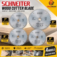 'SCHNEITER'' TCT WOOD CUTTER BLADE - 7''X40 - 8''X40 - 9''X40 - 9''X60 TEETH / TCT CUTTER BLADE