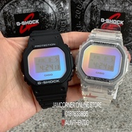 READY STOCK 100% ORIGINAL CASIO G-SHOCK DW-5600SRS-7/DW-5600SR-1Rainbow vapor MINERAL GLASS