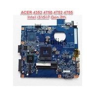 Acer 4743 4352 4750 4352 intel Gen 2th Laptop Motherboard Original support core i3 i5 i7