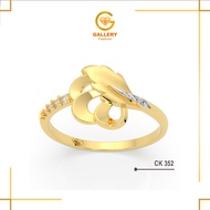 300 (6K) and 375 (8K) Gold Ring Model CK 352daun