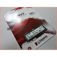JULE 3C Club-Kingston SNV3S/500G Gen 4 PCIe NV3 500GB Box/SSD Solid State Drive