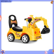 Kids Construction Excavator Ride On Push Car with Music Toys for Boys