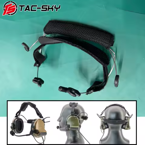 TAC-SKY Tactical Walkie-talkie Headset Accessories for COMTAC II /COMTAC III / COMTAC XPI Shooting H