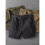 High Street American Casual Three-Point Four-Point Shorts Men Summer Thin Slim-fit Stretch 3-Point 4