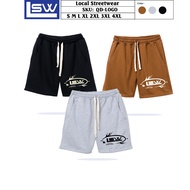 LOCAL STREETWEAR men's shorts, Shorts men's with streetwear brand logo printed QD-LOGO