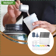 [blesiya21] 42 Pieces Protein Powder Travel Container Set Zip up Bags Single Dose Kit for Office