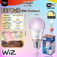 PHILIPS Wiz Tunable White | 3 Color Smart Bulb E27 E14 GU10 LED Bulb Downlight Ceiling Lamp Plug 1M/