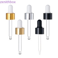 ZENITHBOX​ Dropper Lid Home Glass Liquid Dropper Dropper Transfer Medicine Dropper Aluminum Dropper 