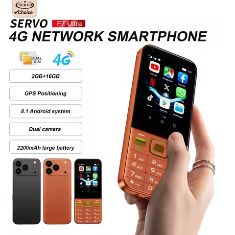 F7 Ultra Keyboard Smartphone 4G Network Dual SIM Standby Android Mobile Phones 2.8" Display 2GB+16GB