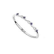 [Purple] MuWo 6059 Swarovski Bracelet