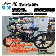 Hydaulic Brake O1 Electric Bike 140km 14hours 48V 電動單車