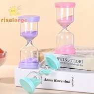 [RiseLargeS] 1PC 3/5/10/15/30 Minutes Colorful Sandglass Children Kid Gift Toy Sand Timer Hour Glass