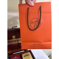 Ready Stock🛍️Hermes Hermes Paper Bag Premium Bag Orange Bag Gift Packaging Bag Counter Paper Bag