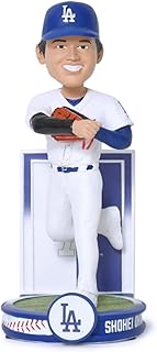 FOCO Shohei Ohtani (LA Dodgers) (White Jersey Pitching) Banner Series MLB Bobblehead