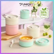 UNIQSOO Heat Resistant Spill-Proof BPA-Free Soup Bowl 620ml / 360ml Japan Style Lunch Box Lunch Cont