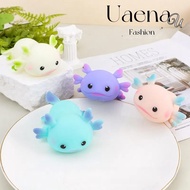 UAENAU Squeeze Toys, Stretch Design Cute Axolotl Cartoon Fish Squishy Toy, Relaxing Fidget Doll Mult