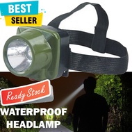 Lampu Senter Kepala Headlamp LED Cree Q5 Waterproof Anti Air Military Outdoor Adventure Survival Cam
