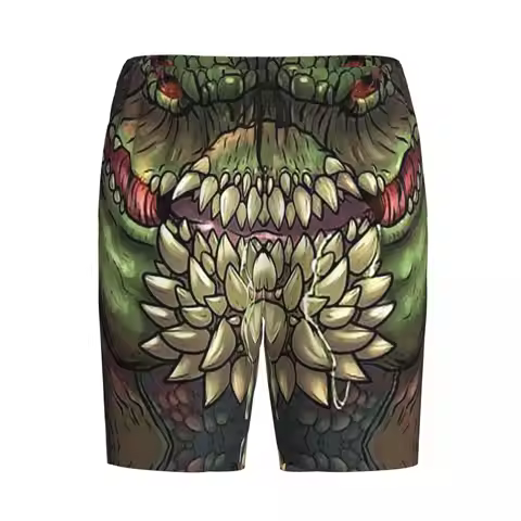 Custom Deviljho (Monster Hunter World) Face Shorts Sleeping Pants Men Pajama Pants Lounge Sleep Slee