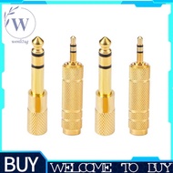 Headphone Adapter 6.35mm 1/4in Male to 3.5mm Female Stereo, 3.5mm Male to 6.35mm 1/4in Female Metal